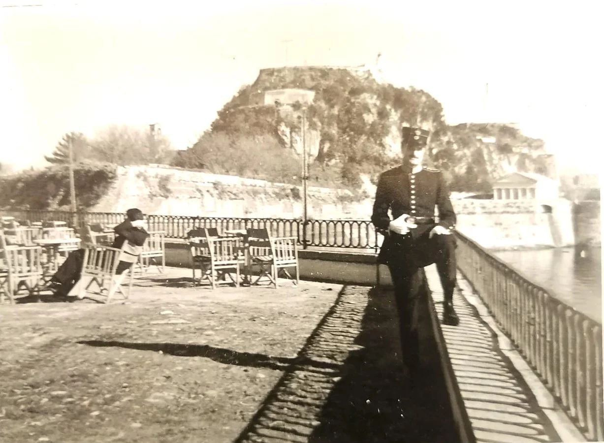 Archive photograph of our family in Corfu