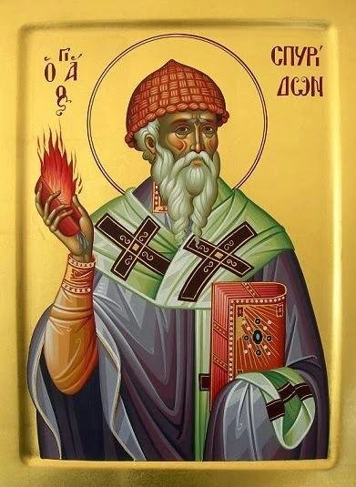 Icon of Saint Spyridon, protector of Corfu