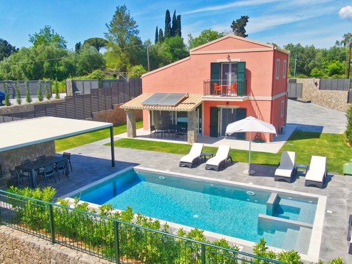 Villa Agapi private pool and terrace in Afra, Corfu