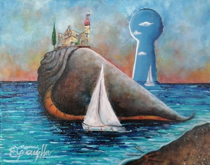 Original painting in Villa Elpida, Corfu (2)