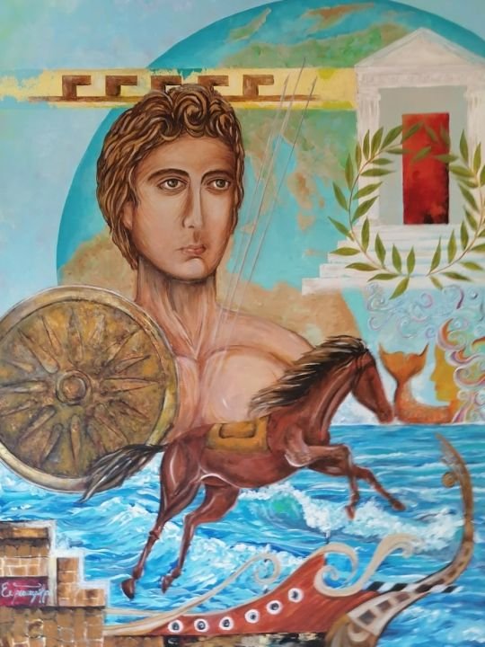 Original painting in Villa Elpida, Corfu (4)