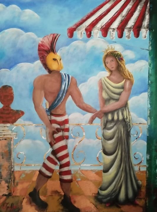 Original painting in Villa Elpida, Corfu (5)
