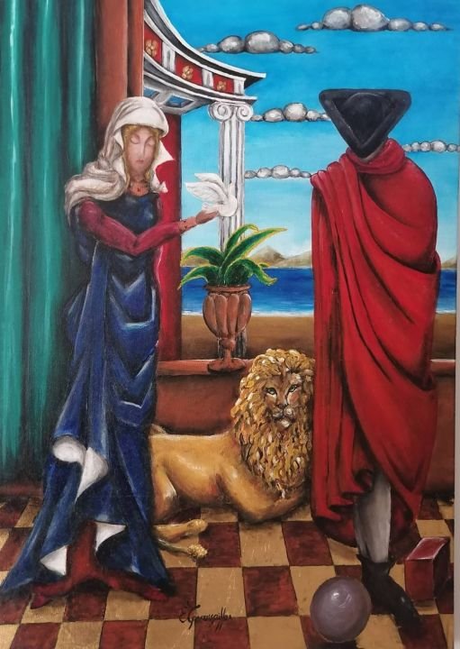 Original painting in Villa Elpida, Corfu (7)